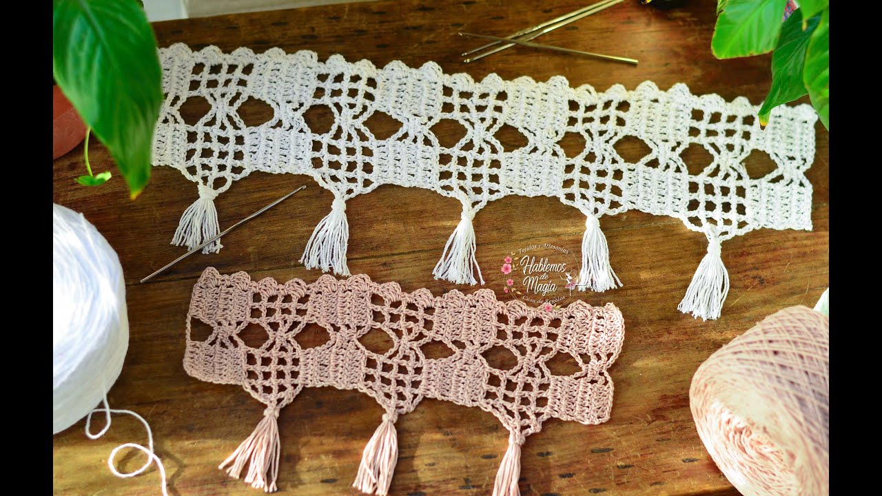 Puntilla con flecos ( Paso a paso en crochet )