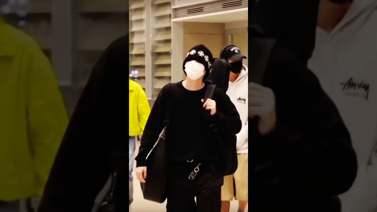 MIN YOONGI at the Airport Today!