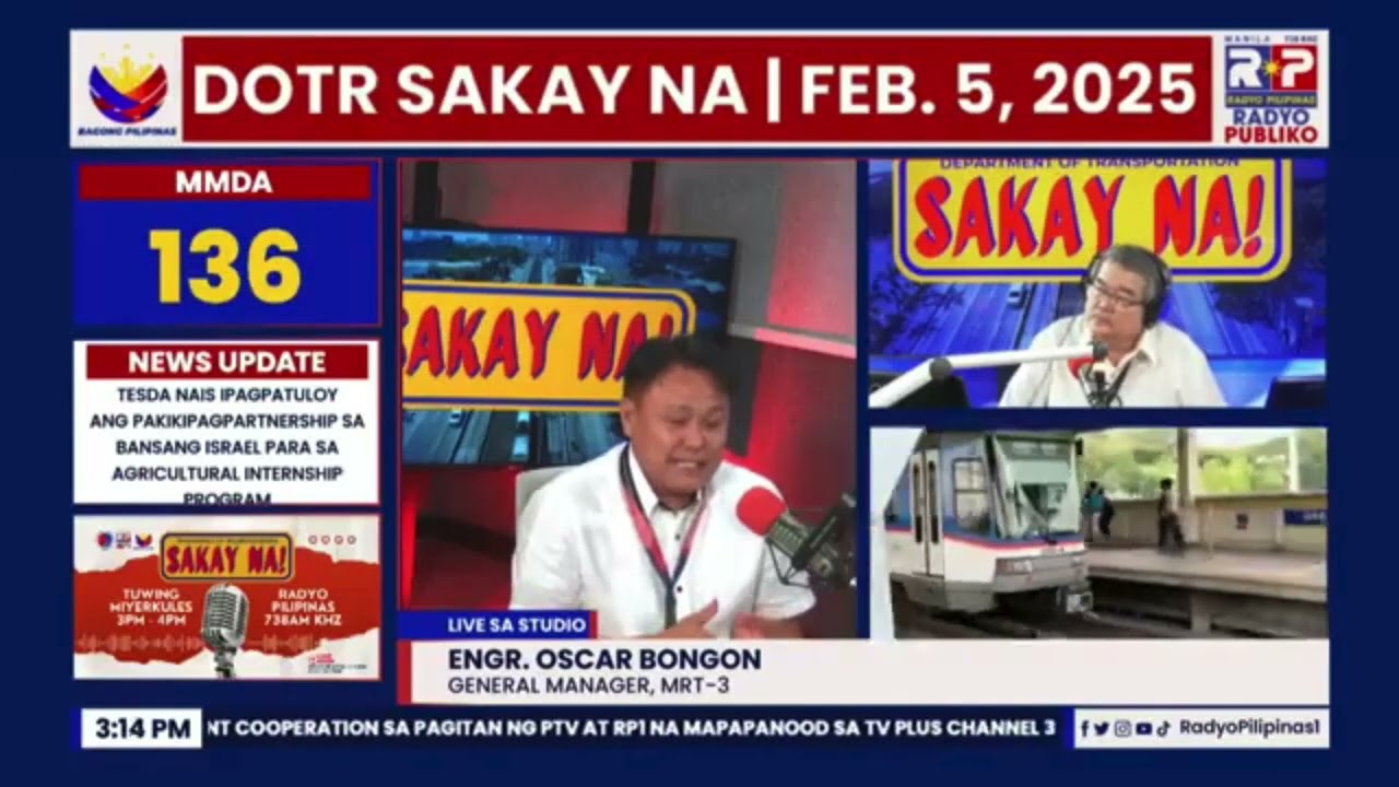 DOTr SAKAY NA! sa Radyo Pilipinas ep. 5 - MRT-3 [29/01/2025]
