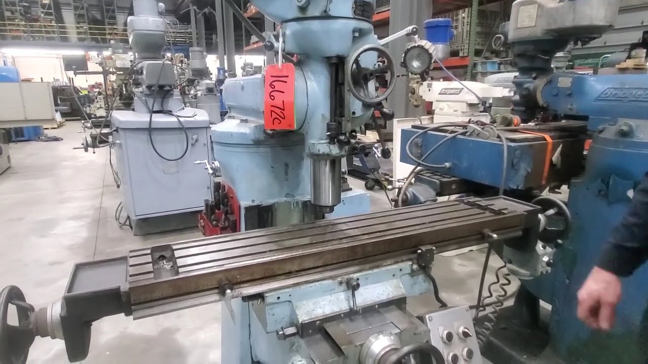 Wells Index Model 747 Knee Mill (3HP) Operation