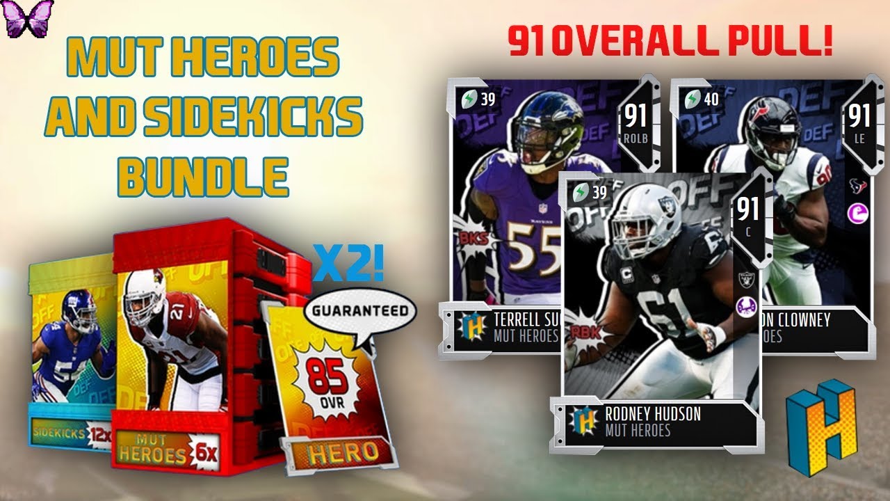 MUT HEROES BUNDLE OPENING | OVER 1 MILLION COINS | MADDEN 18 ULTIMATE TEAM☆