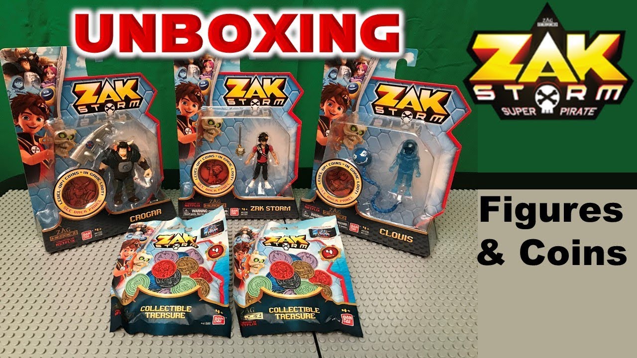 Zak Storm Figures & Coins unboxing | Mobile Game | Netflix Original animated series