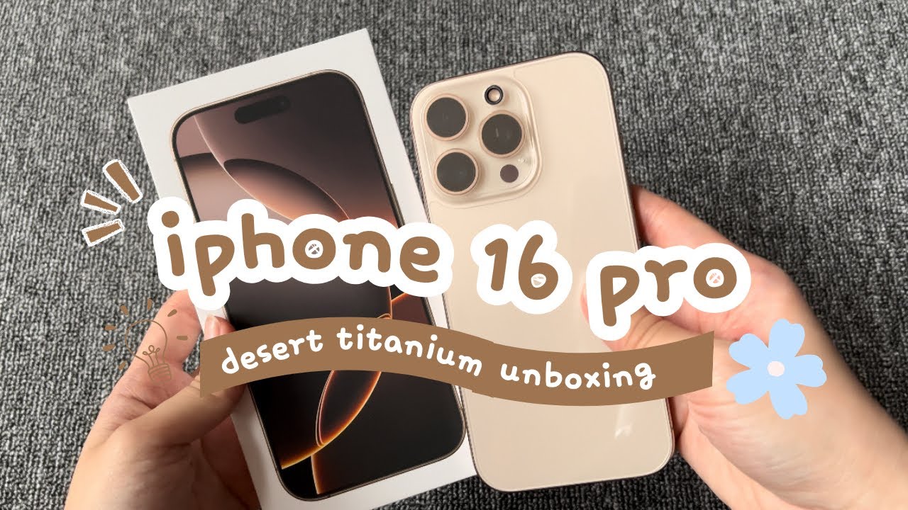 UNBOXING IPHONE 16 PRO DESERT TITANIUM IN 2025