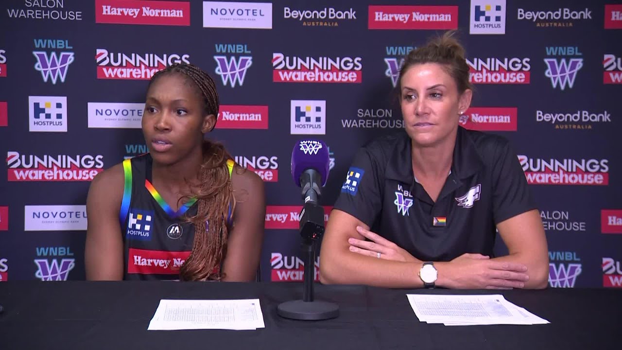 PRESS CONFERENCE: Renae Garlepp and Agnes Emma-Nnopu vs Geelong Venom, R16 WNBL26