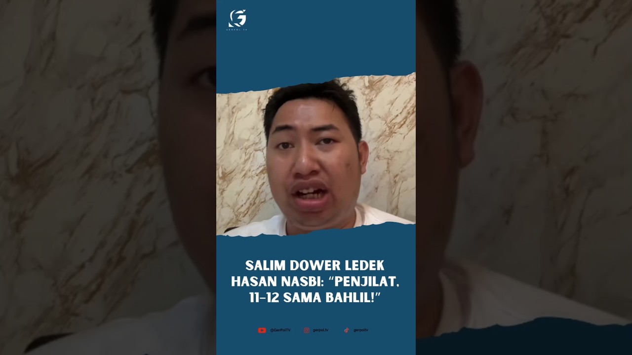 Salim Dower Ledek Hasan Nasbi: &ldquo;Penjilat 11&ndash;12 Sama Bahlil!&rdquo;
