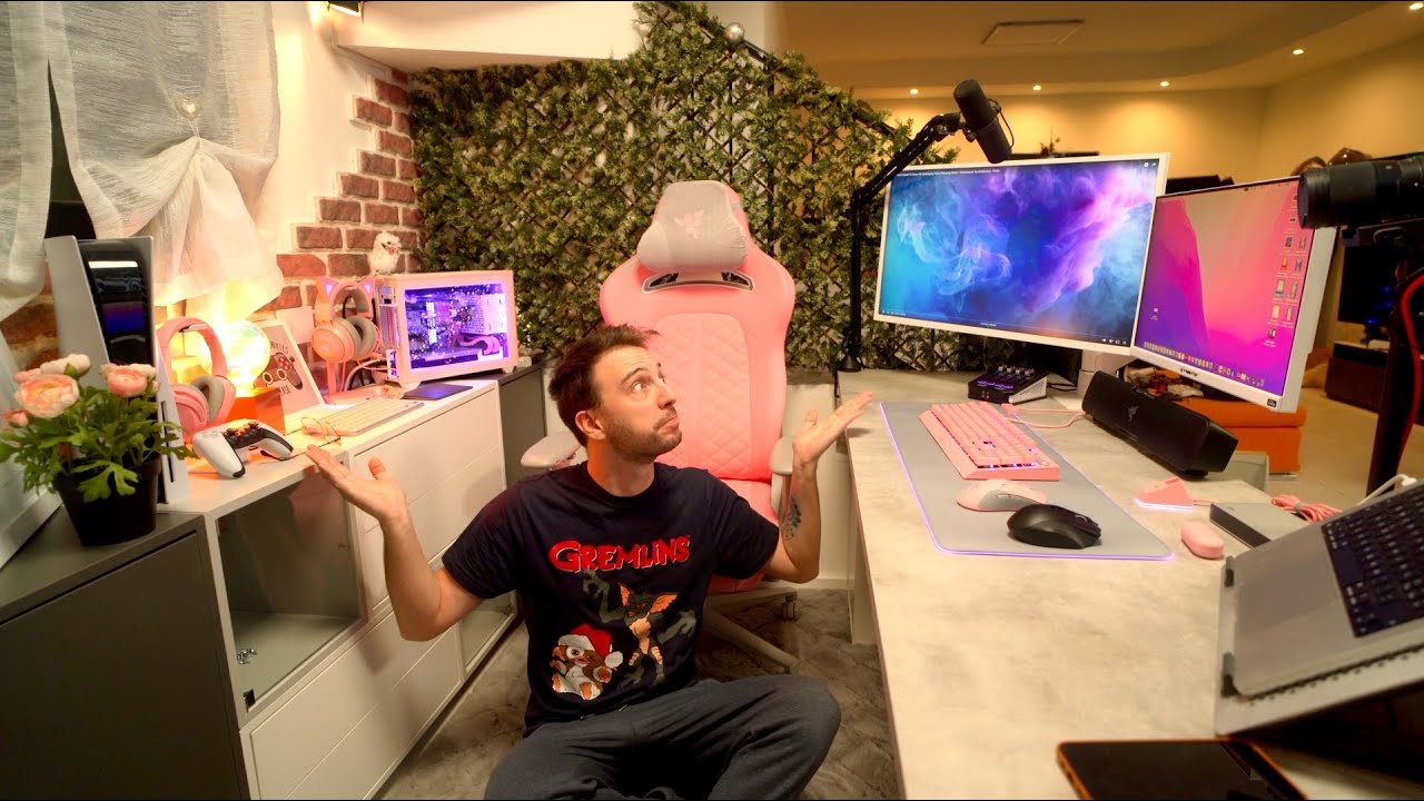 MONTIAMO LA POSTAZIONE PIU' BIANCA E ROSA DELLA MIA VITA