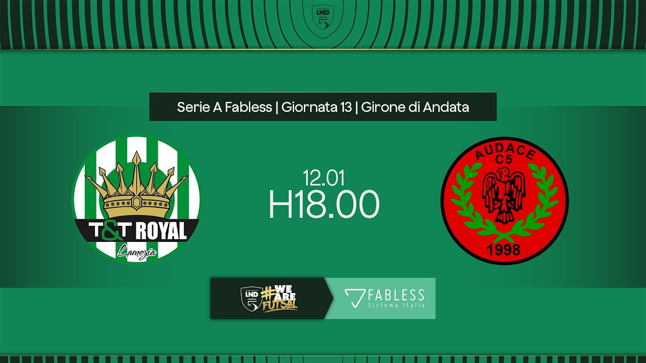 T&T Royal Lamezia-Audace Verona 3-8 | 13ª giornata | Serie A Fabless 2024/2025