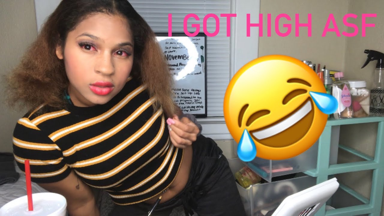 I Ate An EDIBLE And Did My MakeUp Lmfaoo |DyamineLashai