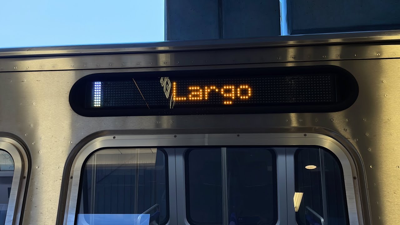 WMATA Subway: Kawasaki 7k Series ⚪️Silver Line⚪️ Train from Ashburn to Largo #1