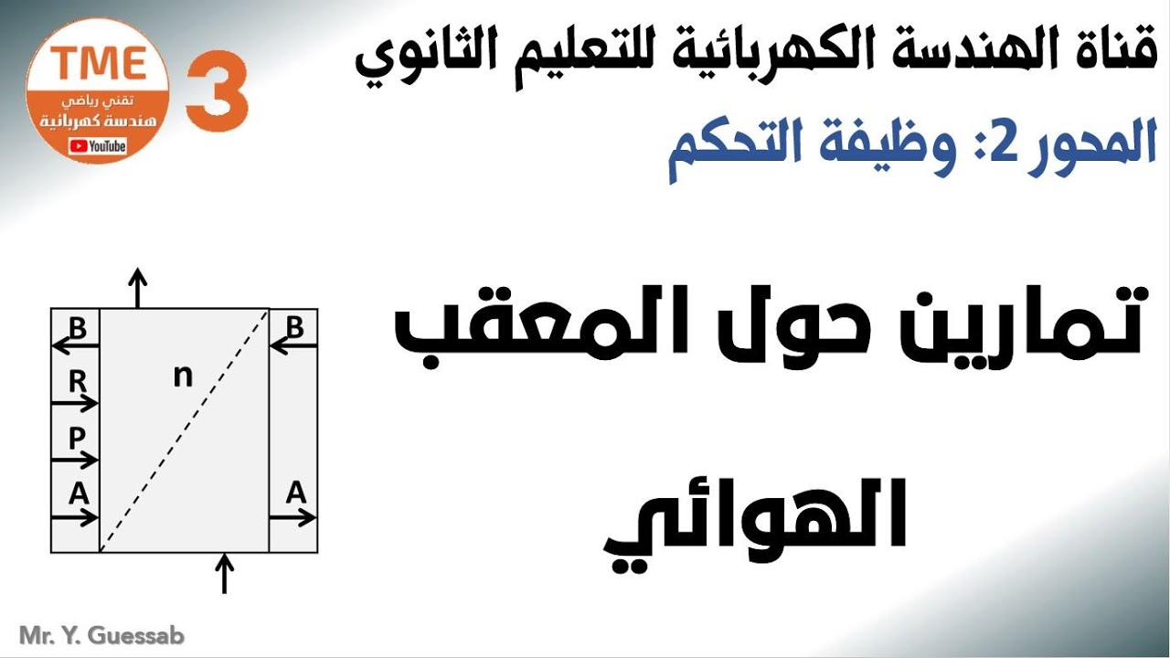 تمارين حول المعقبات الهوائية (تعاقب وحيد) | الهندسة الكهربائية بكالوريا