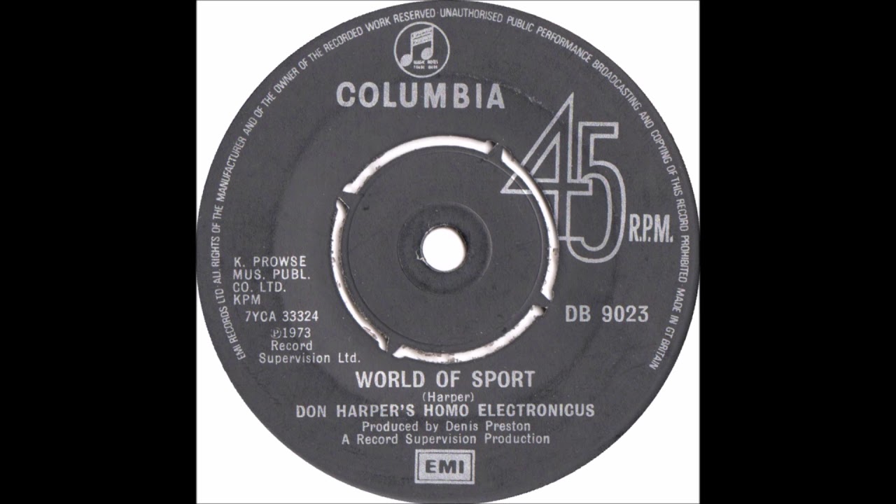 Don Harper's Homo Electronicus * World Of Sport