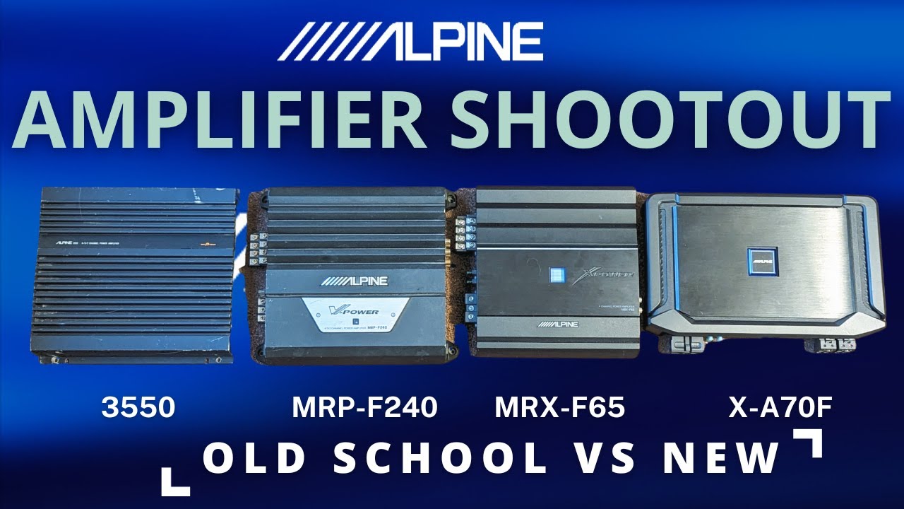 Alpine amplifier shootout - a week of amp testing