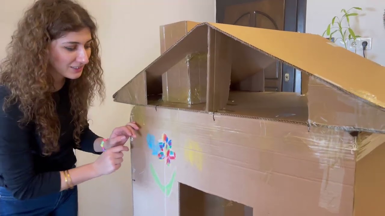 BİM SU KOLİLERİNDEN EV YAPTIK #video OYUN EVİ #home #keşfet İÇİ DAHA HARİKA #like #youtube #bim 