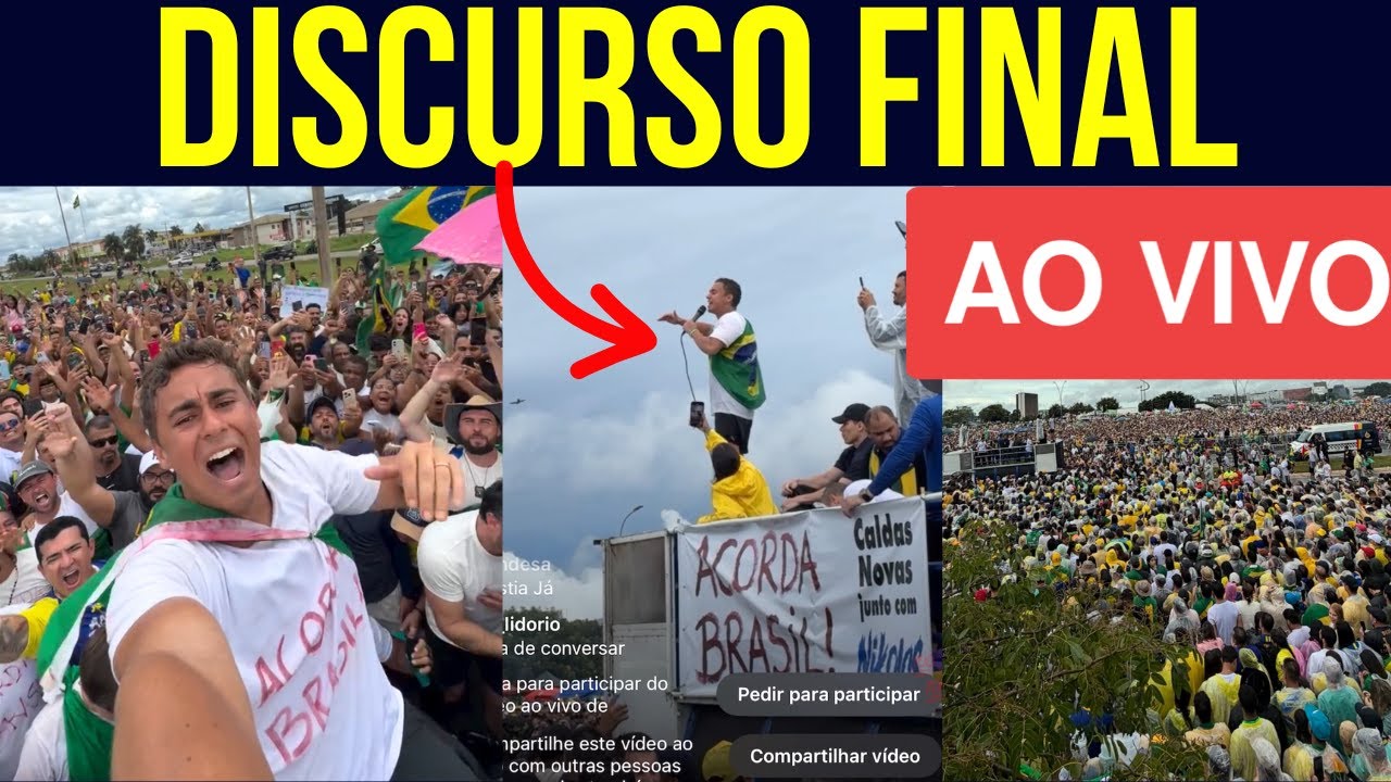 NIKOLAS AO VIVO DISCURSO HISTORICO