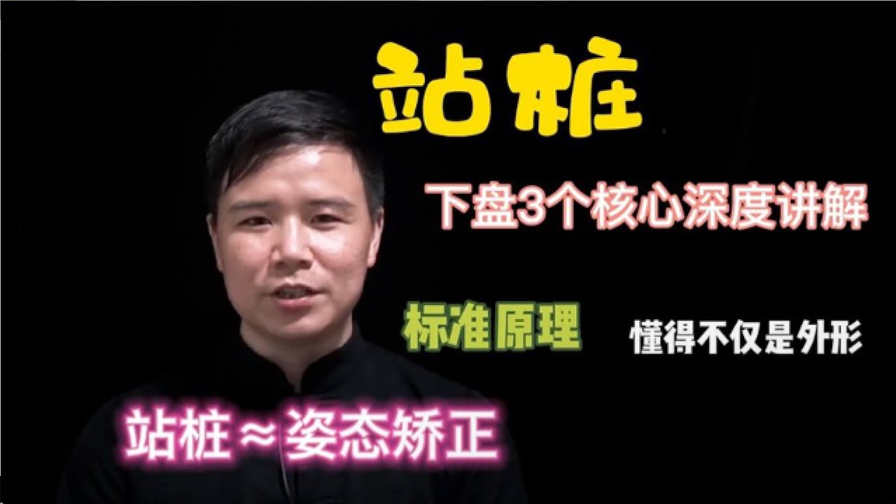 站桩读懂下盘功夫“3个核心要求”深度讲解 矫正姿势