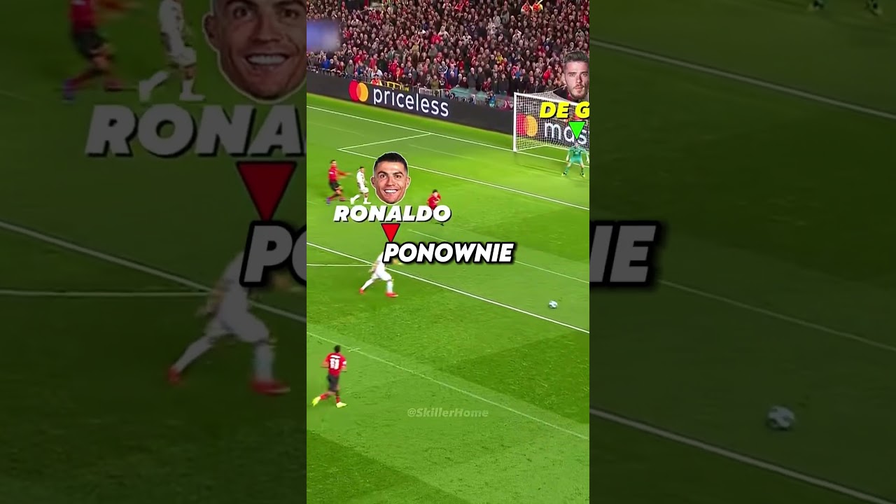 Kiedy Ronaldo i De Gea spotykają się na boisku! 🔥 #shorts