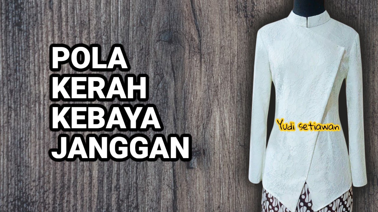 Pola kerah kebaya janggan
