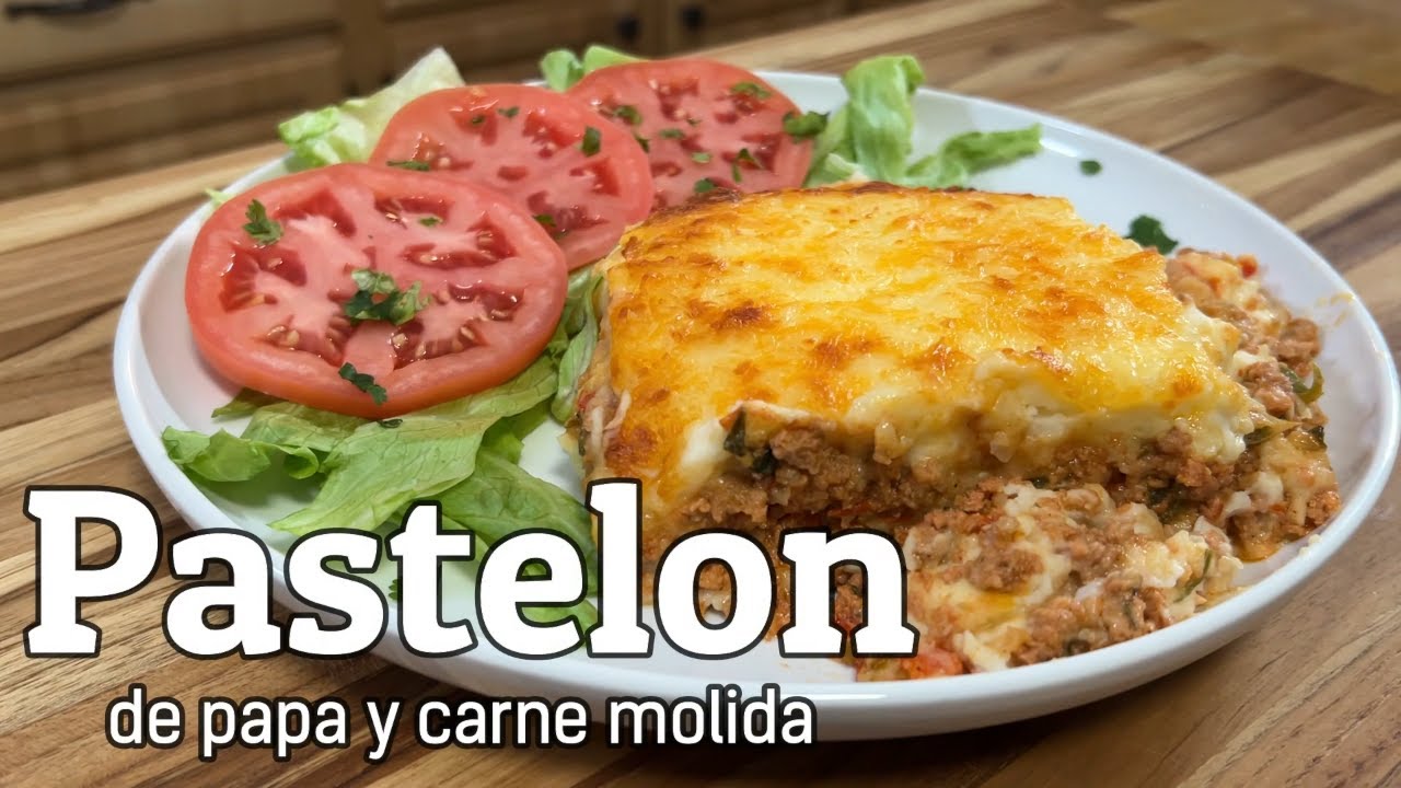 Pastelon de PAPA y carne molida (how to make a delicious potato Pastelon w/ ground meat)