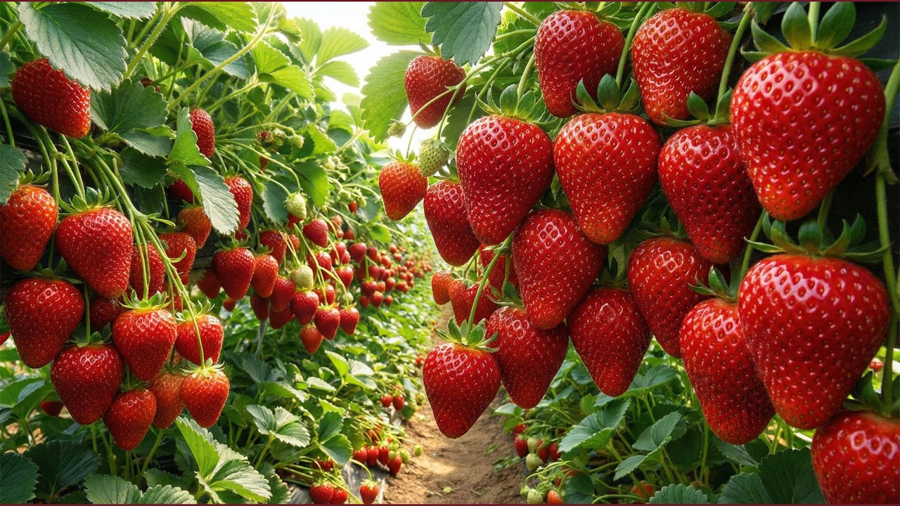 🌿 Organic Wooden Garden | DIY Strawberry Paradise
