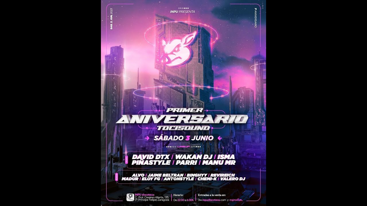 INPU Live! 1 Aniversario Tocisound (03-06-2023) Dj Parri
