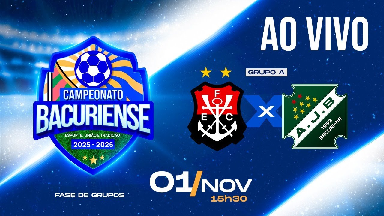 AO VIVO - FLAMENGO - x - A.J.B. - CAMPEONATO BACURIENSE - ESTADIO OSVALDÃO - 01/11