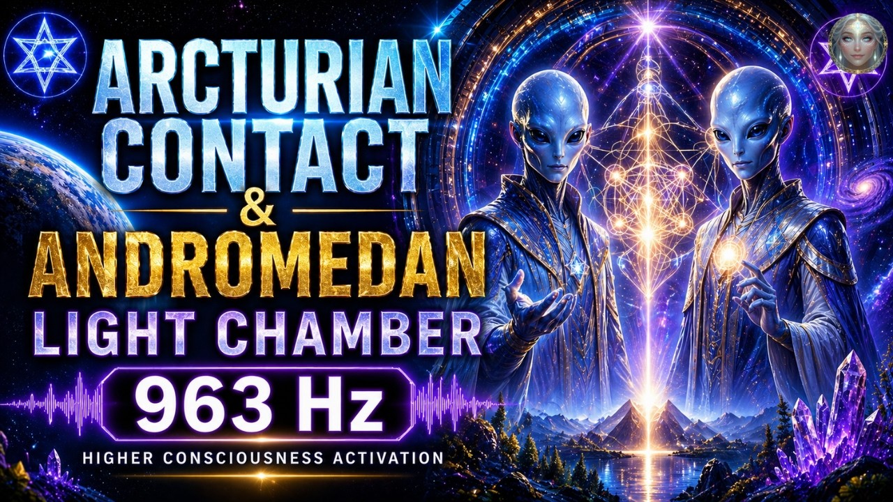 Arcturian Contact & Andromedan Light Chamber Activation| 12 Strand DNA Awakening-963 Hz Transmission