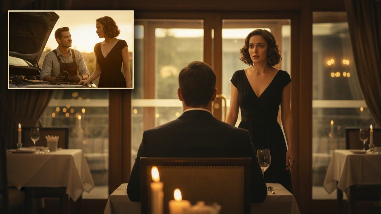 He Stopped to Fix Her Car .Then She Walked Into His Blind Date...