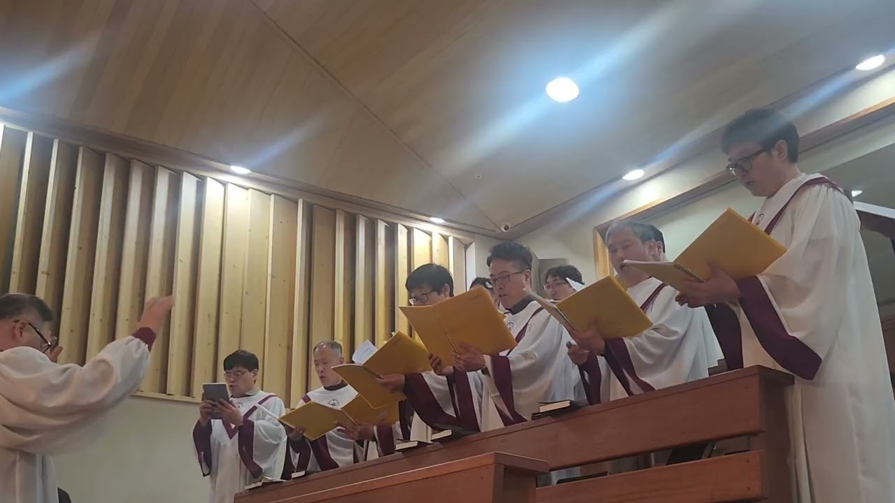 [솔모루성당 싹숨남성성가대]  알렐루야 우리 주 예수 부활하셨다 Don Besig 곡 - 2025년 4월19일  성토요일 파스카 성야