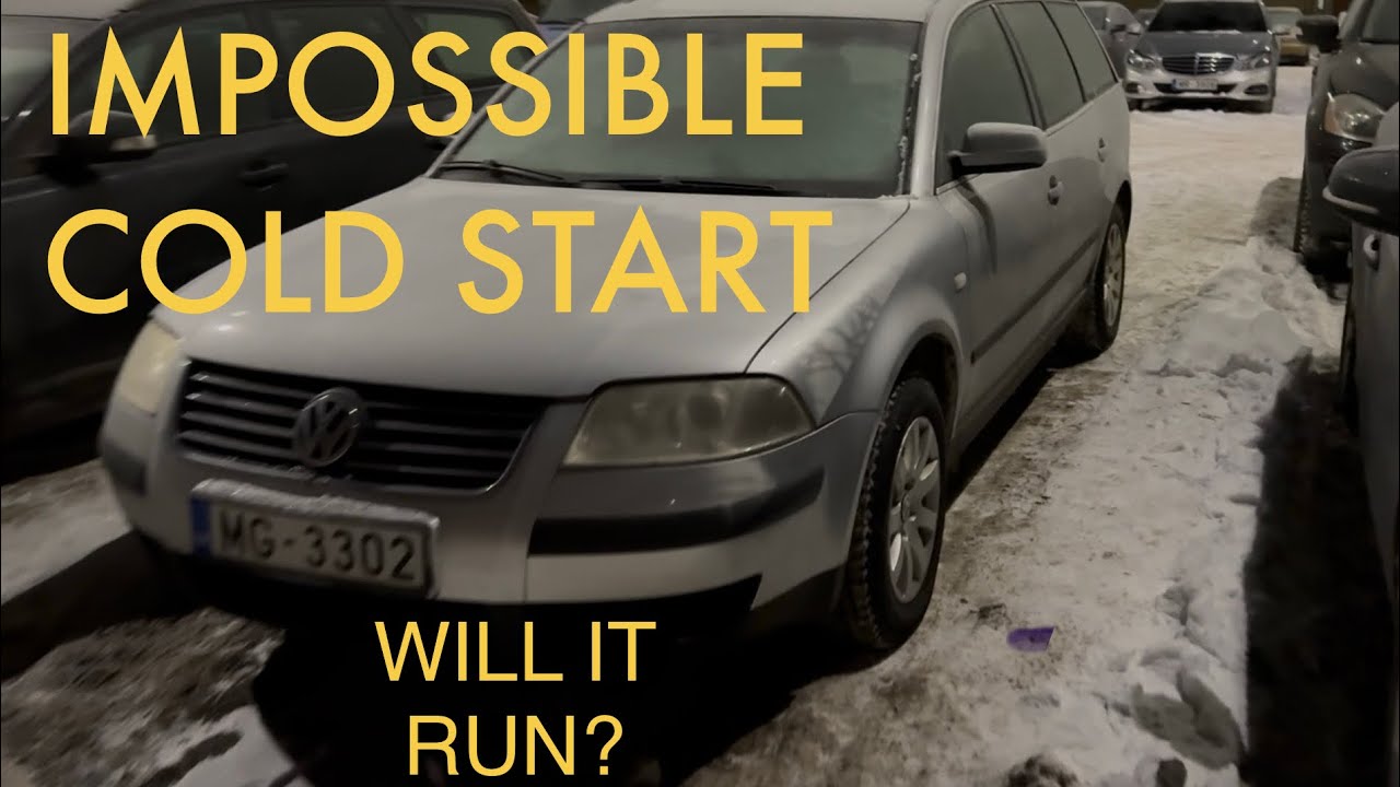 Passat B5.5 1.9tdi cold start -16C