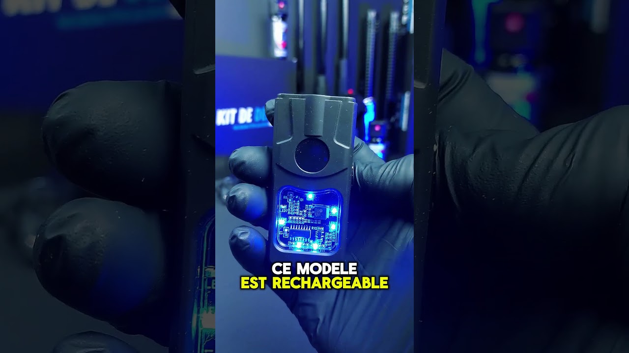 Ce taser est le plus petit du monde, 2.5 millions de volts avec lampe puissante !