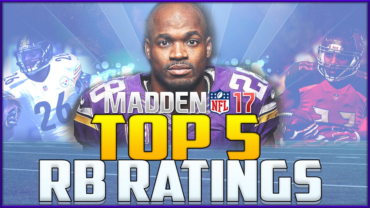 Madden NFL 17 Ratings: Top 5 Running Backs!