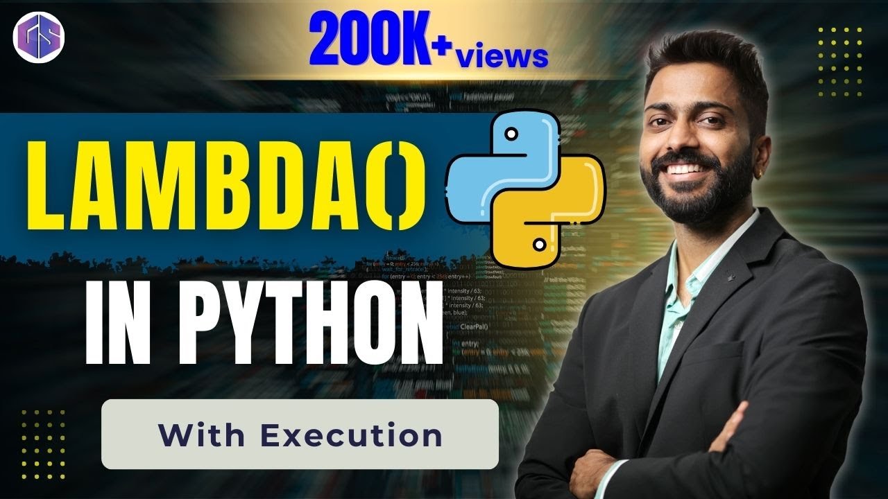 Lec-65: Lambda() Function in Python 🐍 with execution 👩&zwj;💻