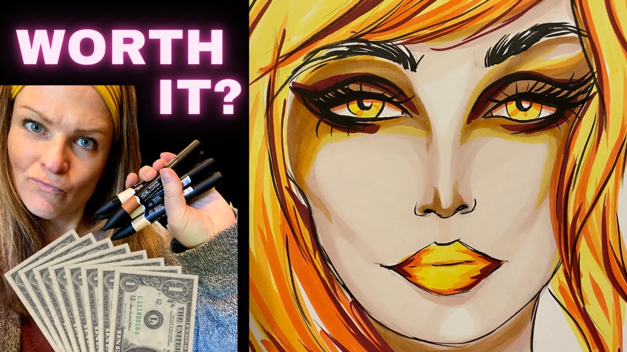 Testing the most expensive alcohol markers, ARE THEY WORTH IT?! (Face Chart Inspired ART!)