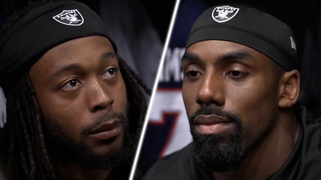 Jakobi Meyers, Thomas Booker IV and DJ Glaze Scrums | Week 4 vs. Bears
