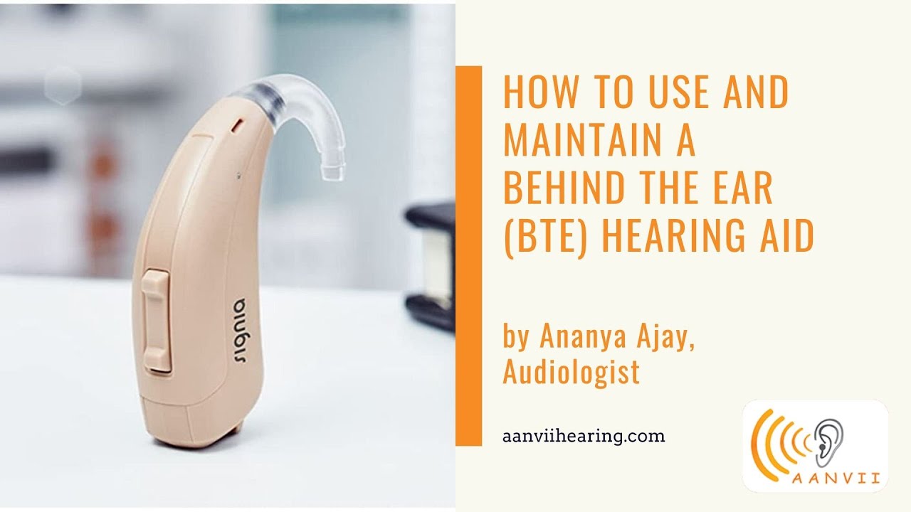 How to use a Behind the Ear Super Power BTE SP Hearing Aid by Audiologist Ananya Ajay
