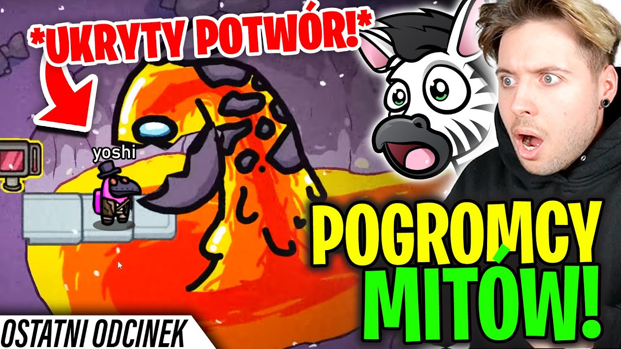 POGROMCY MITÓW w AMONG US - Ukryty POTWÓR! (#16 z ZEBO)