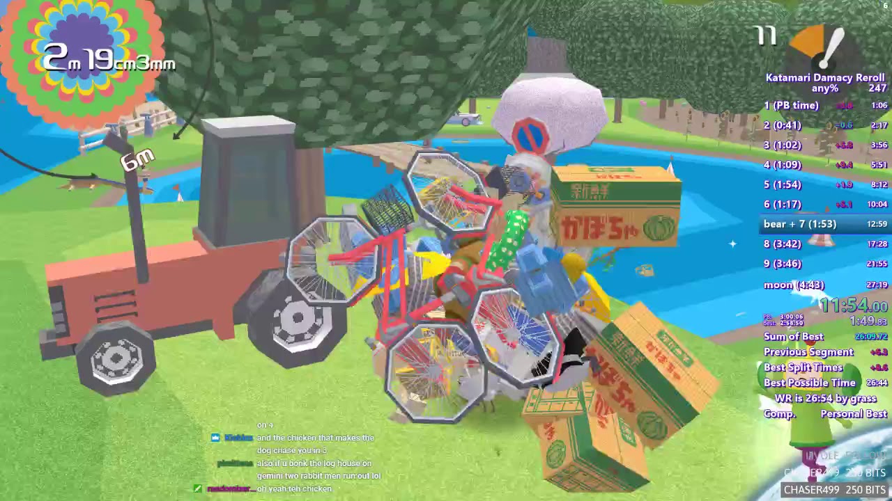 Katamari Damacy Reroll any% speedrun in 26:43 - World Record (old)