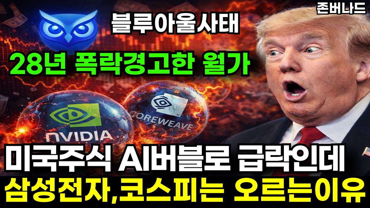 AI 버블 경고 속 美증시 급락&hellip; 그런데 코스피는 왜 6000을 향해 오를까? ft.삼성전자 하이닉스 금투자｜존버나드 지식자랑