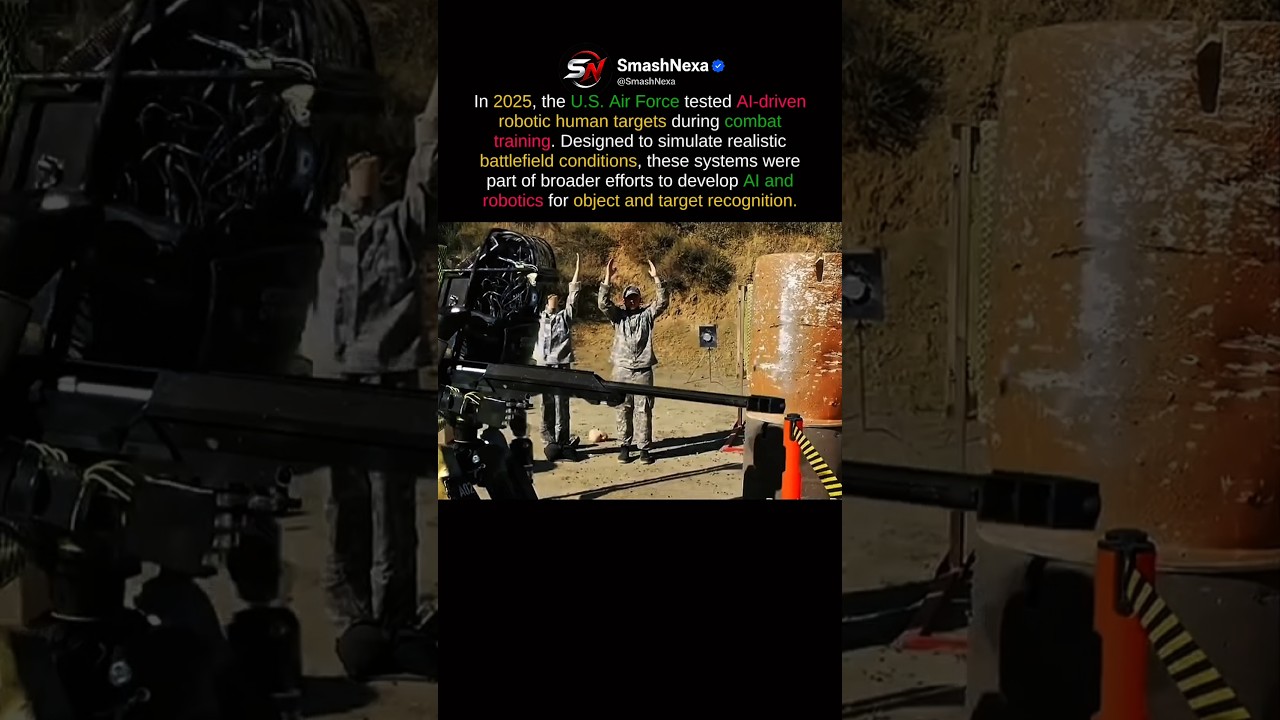 The U.S. Air Force Tests AI Robots for Battlefield Training #AI #Robotics #Military&lrm;
