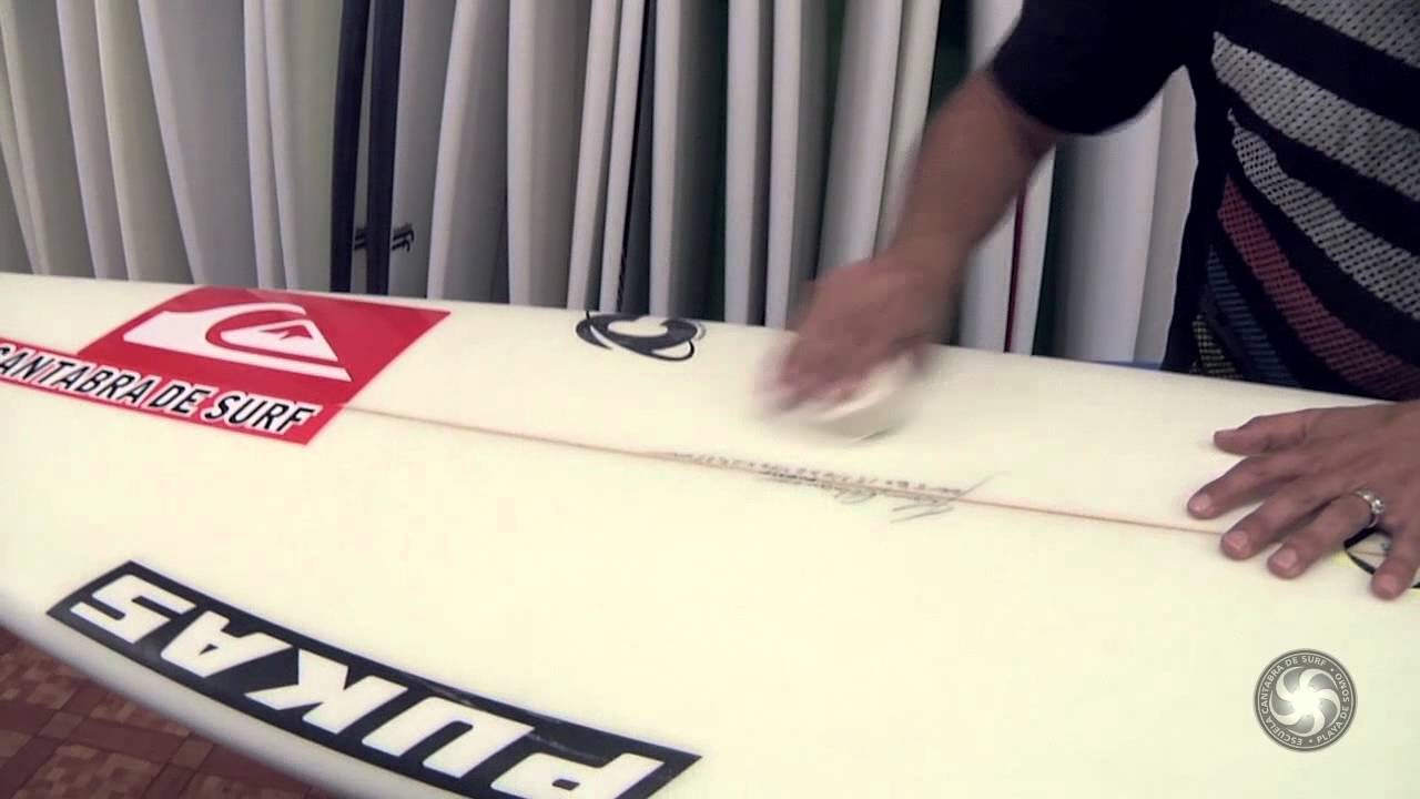 Como dar parafina- Surf Wax by Escuela Cantabra de Surf Quiksilver