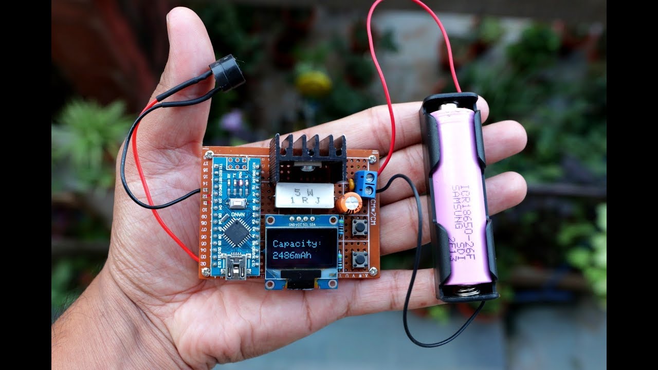 DIY Battery Capacity Tester V2.0 || Test Li-Ion , AA and AAA Batteries||  DIY Constant Current Load