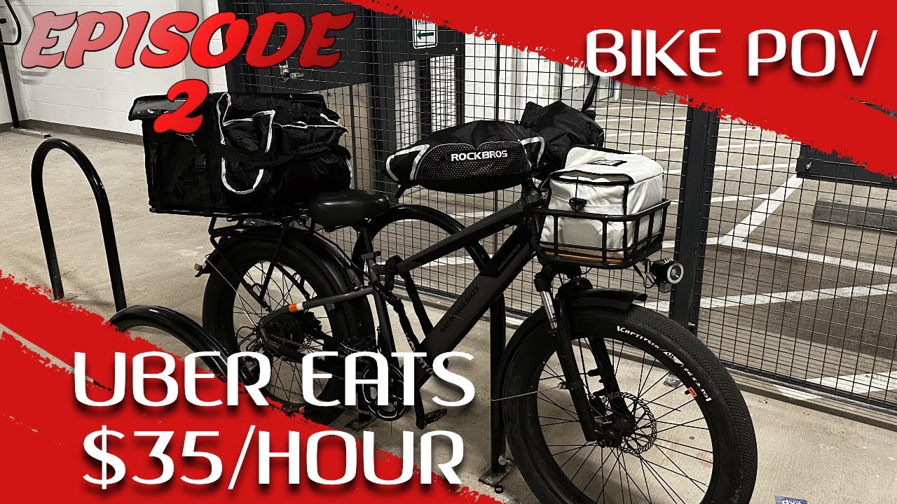 UBER EATS DELIVERY | E-BIKE POV | WASHINGTON DC