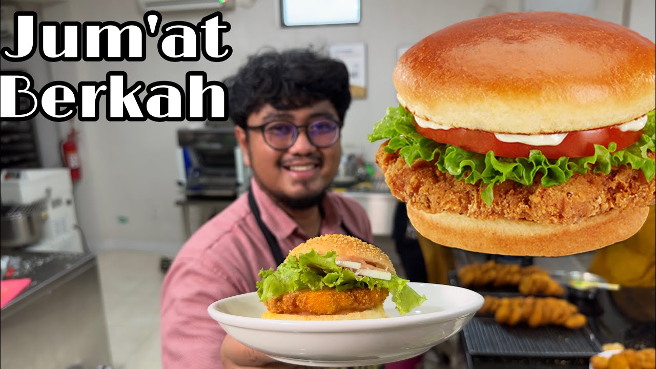 Jumat Berkah | Cara Membuat Isian Burger Ayam | Crispy Chicken Burger | Juicy and Crunchy | Part 1