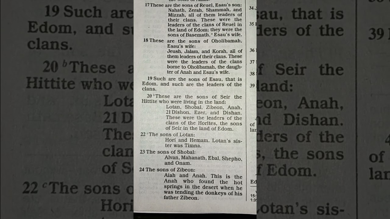 Genesis chapter 36