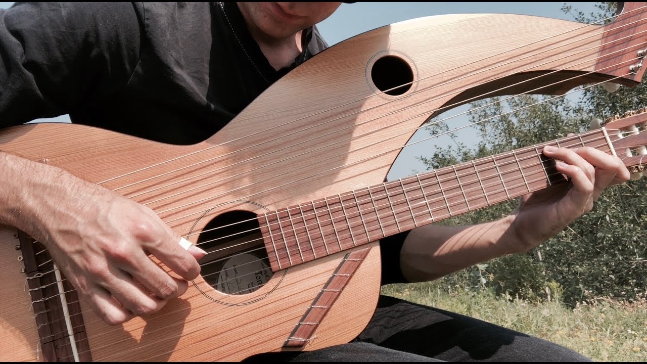 Pink FIoyd - ls There Anybody Out There? - Harp Guitar Cover - Jamie Dupuis