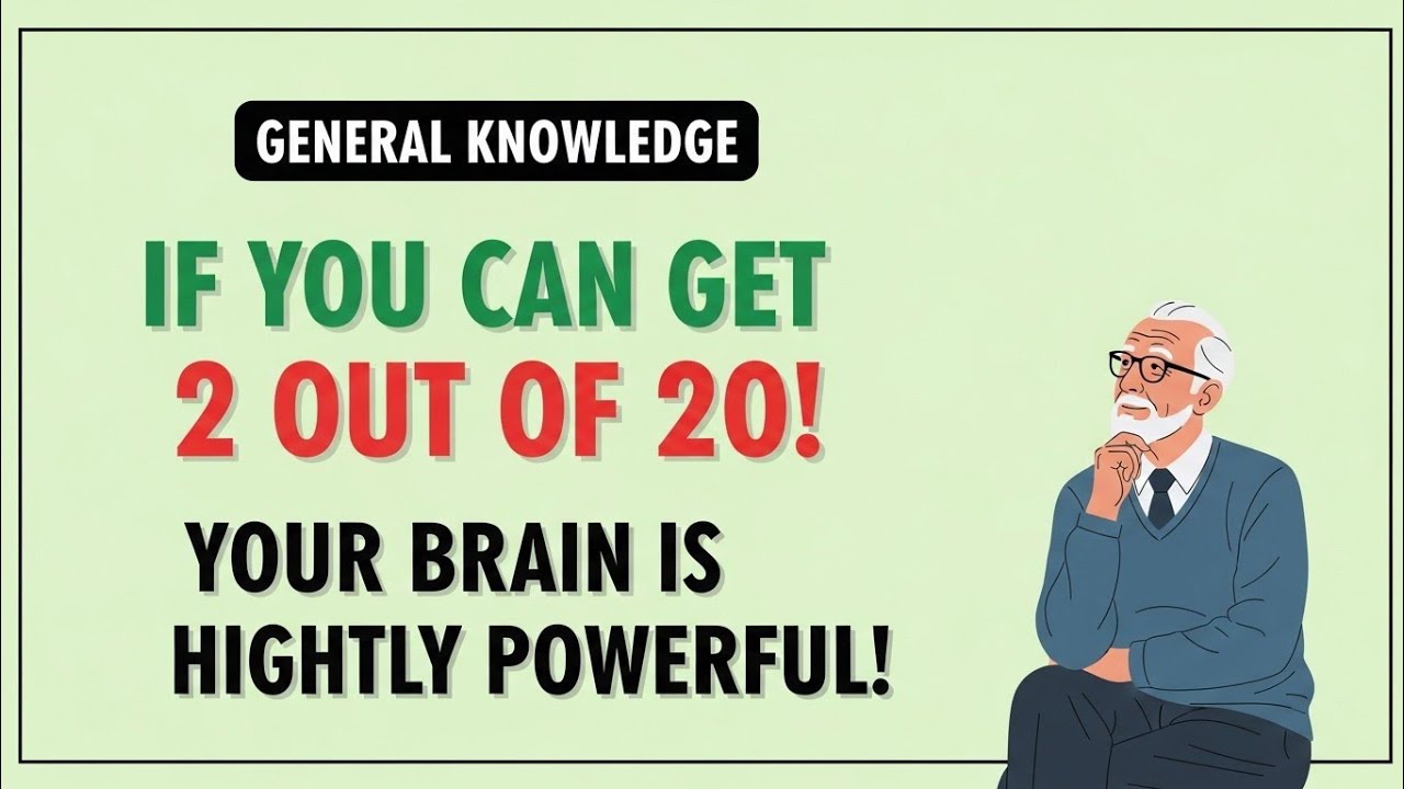Only Genius Minds Can Score 2 Out of 20 | Powerful Brain Test for Seniors