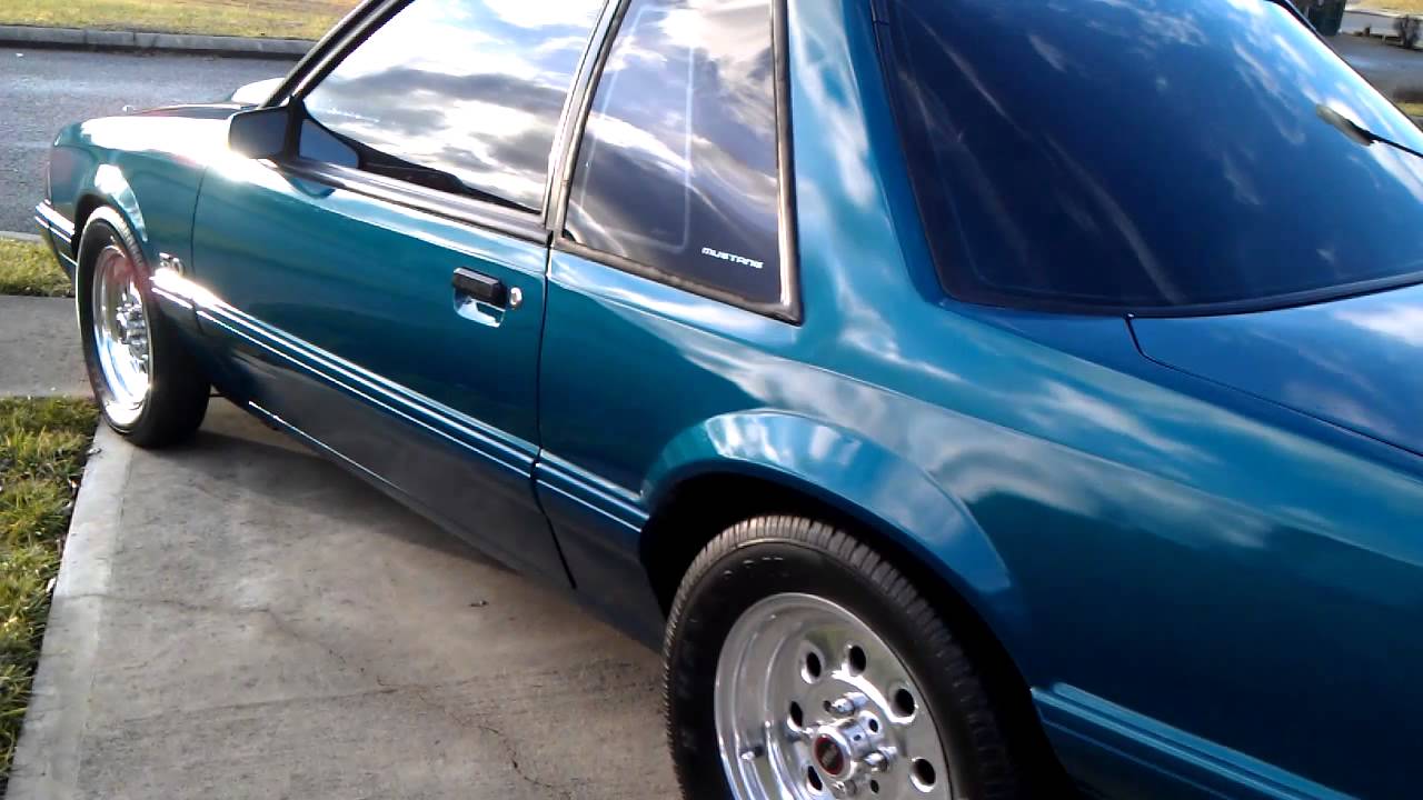 1993 Reef Blue Mustang Coupe LX Supercharged