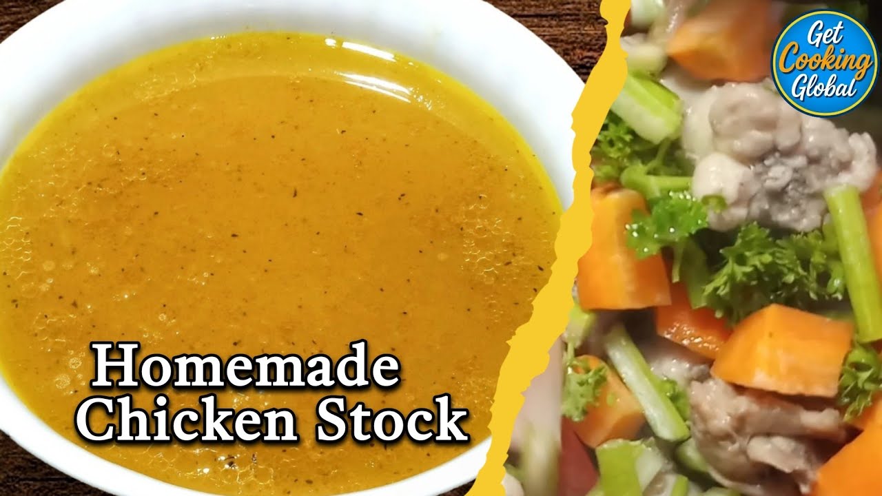 Chicken Stock Recipe | Rich & Flavourful Chicken Stock | The Secret to Better Soups, Curries & Stews