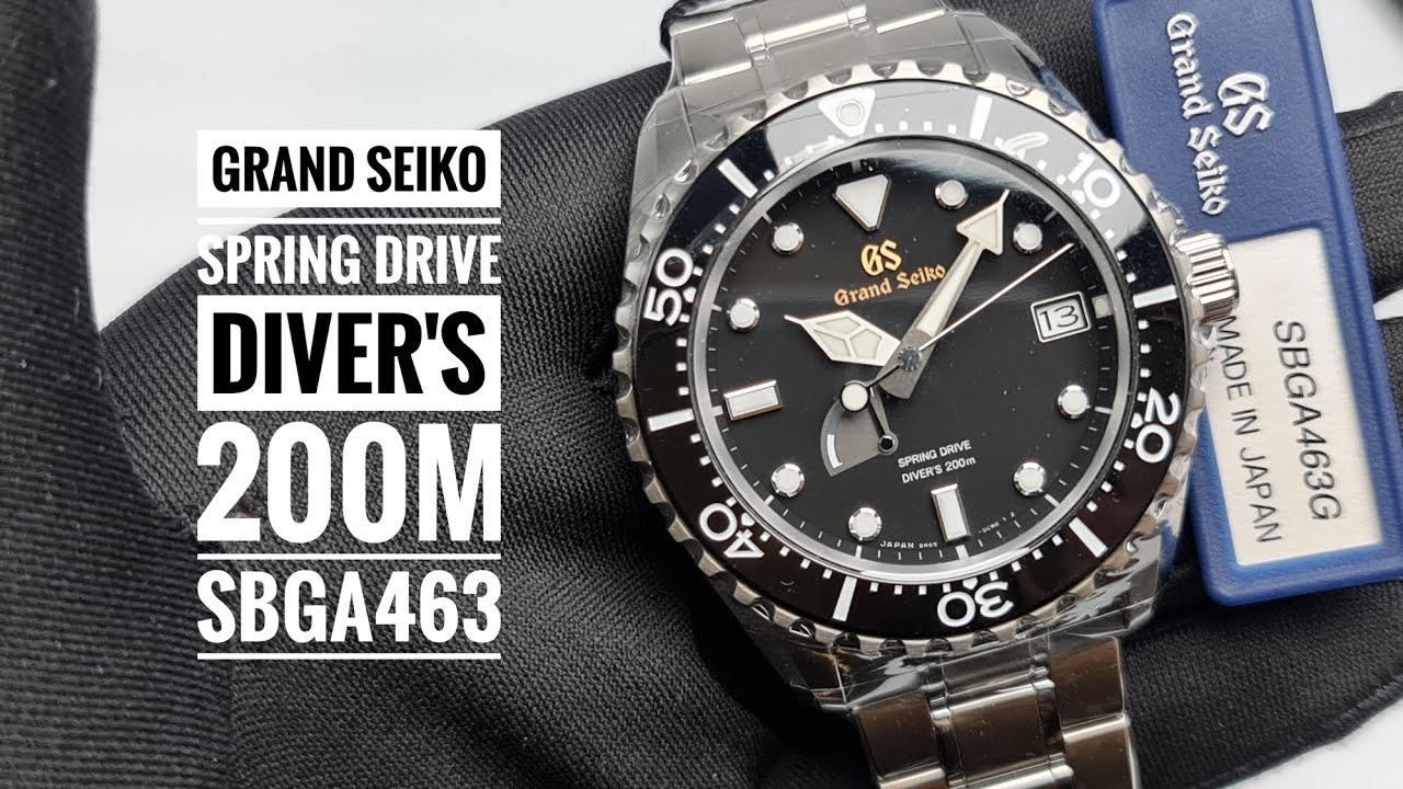 [4K] Grand Seiko Sport Collection Spring Drive Diver's 200m Titanium SBGA463