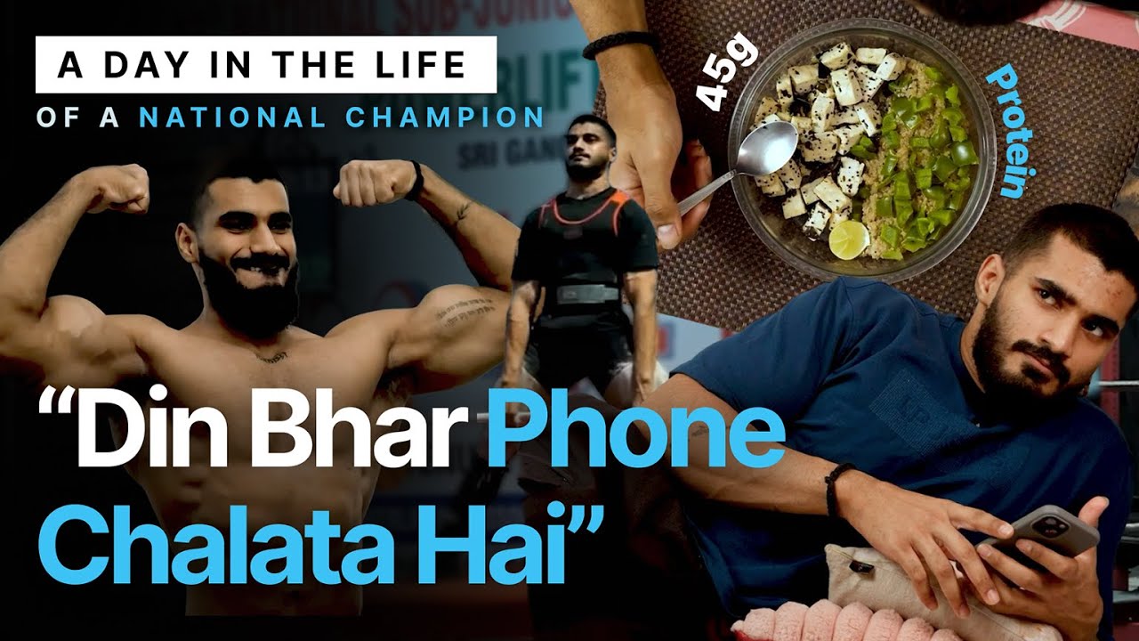 A Day in the Life of National Athlete @chinmaylifts3945 | India’s 66kg Powerlifter